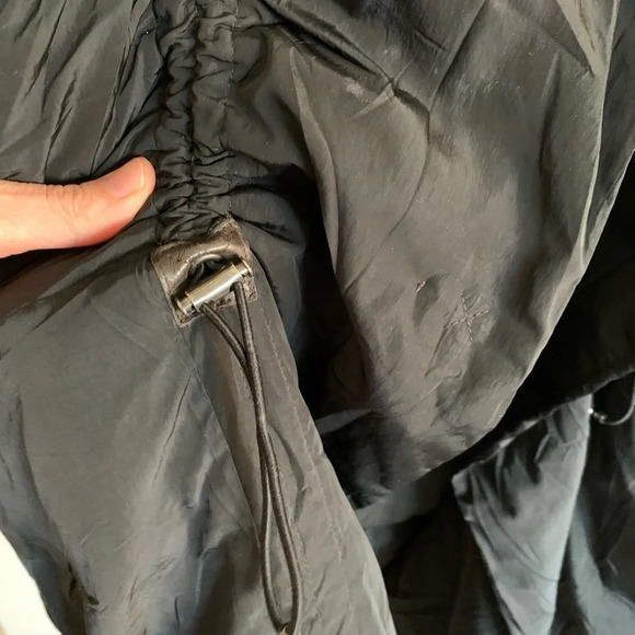 Theory black puffer/ parka  Down Filled coat size small. "Bartie Haven" - Picture 12 of 17